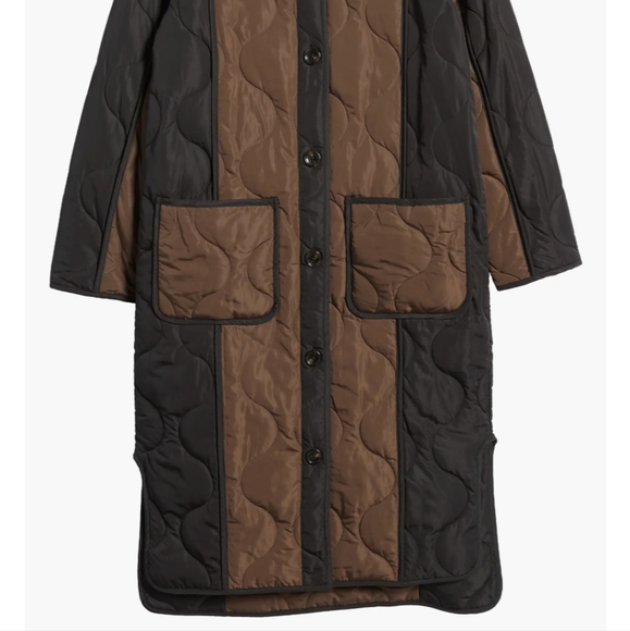 Andres Quilted Two-Tone Coat Rails - Picture 1 of 5